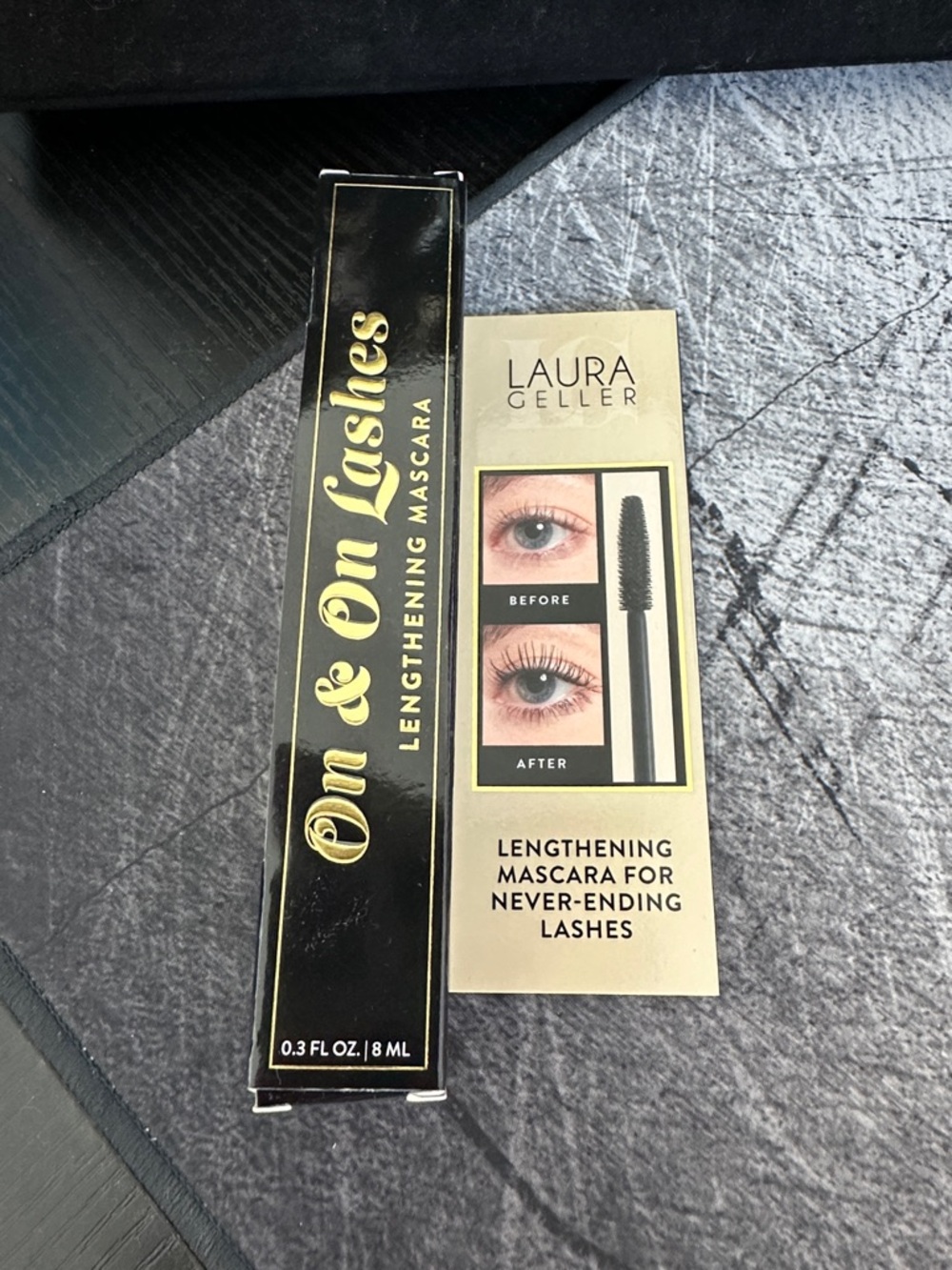 Laura Geller On & On Lashes Lengthening Mascara - Black & Gold Packaging